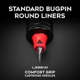 Legend Comfort Grip Cartridges – Standard Bugpin Round Liner – #10 (0,30 mm) – 20 Stück/Box