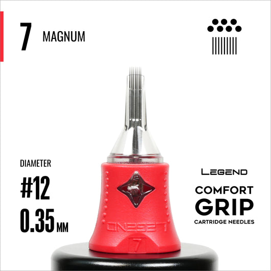 Legend Comfort Grip Cartridges - Magnums - #12 (0.35 mm) - 20 Stück/Box